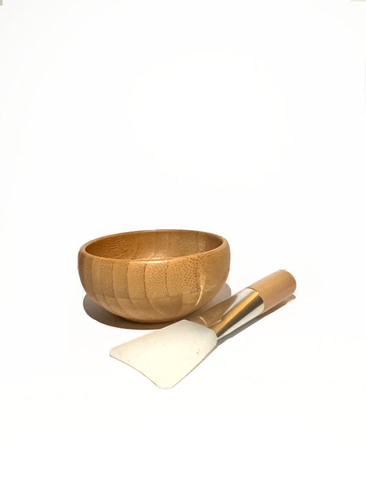 Bamboo Brush and Bowl set
